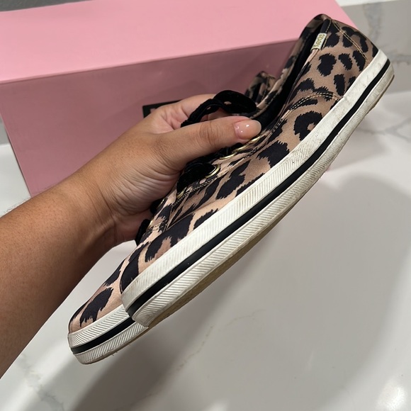 Keds / x kate spade new york champion leopard satin sneaker /9.5 - Picture 2 of 5